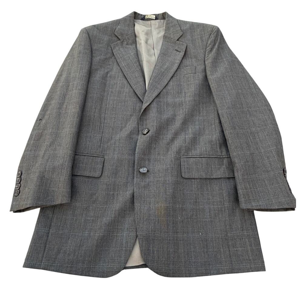 Jos. A. Banks Brown Windowpane Suit - Size 38R